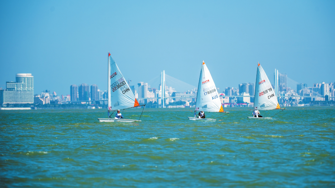 包含帆船比赛角逐激烈，选手掌控风险的词条